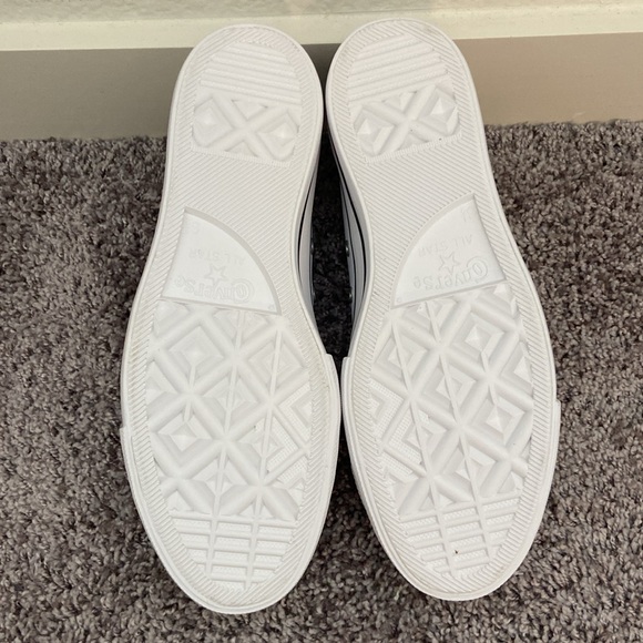 NEW Platform White Leather Converse - Picture 4 of 5